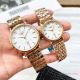 Copy Longines Master Quartz Watches Brown Leather Strap Rose Gold Watch Case (6)_th.jpg